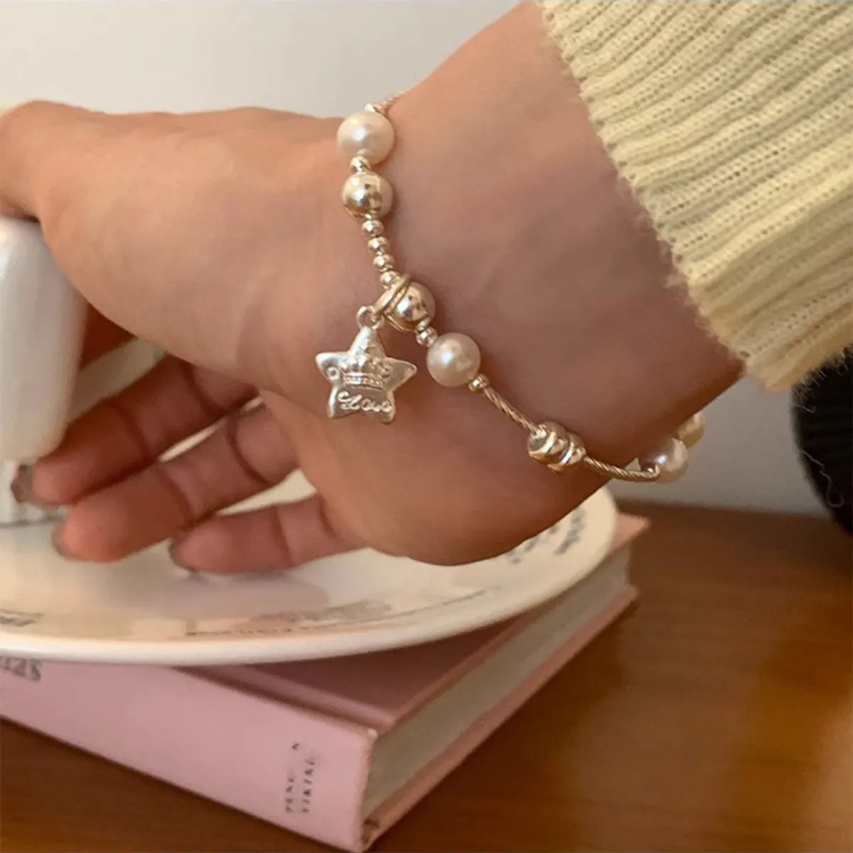 Classic Style Star Sterling Silver Bracelets