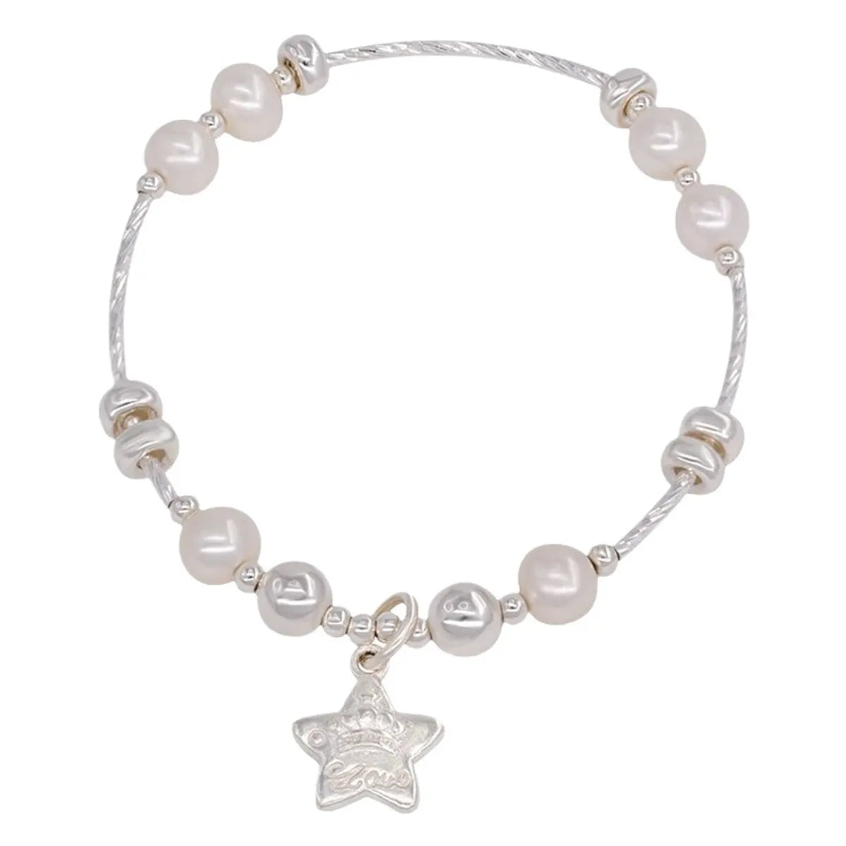 Classic Style Star Sterling Silver Bracelets