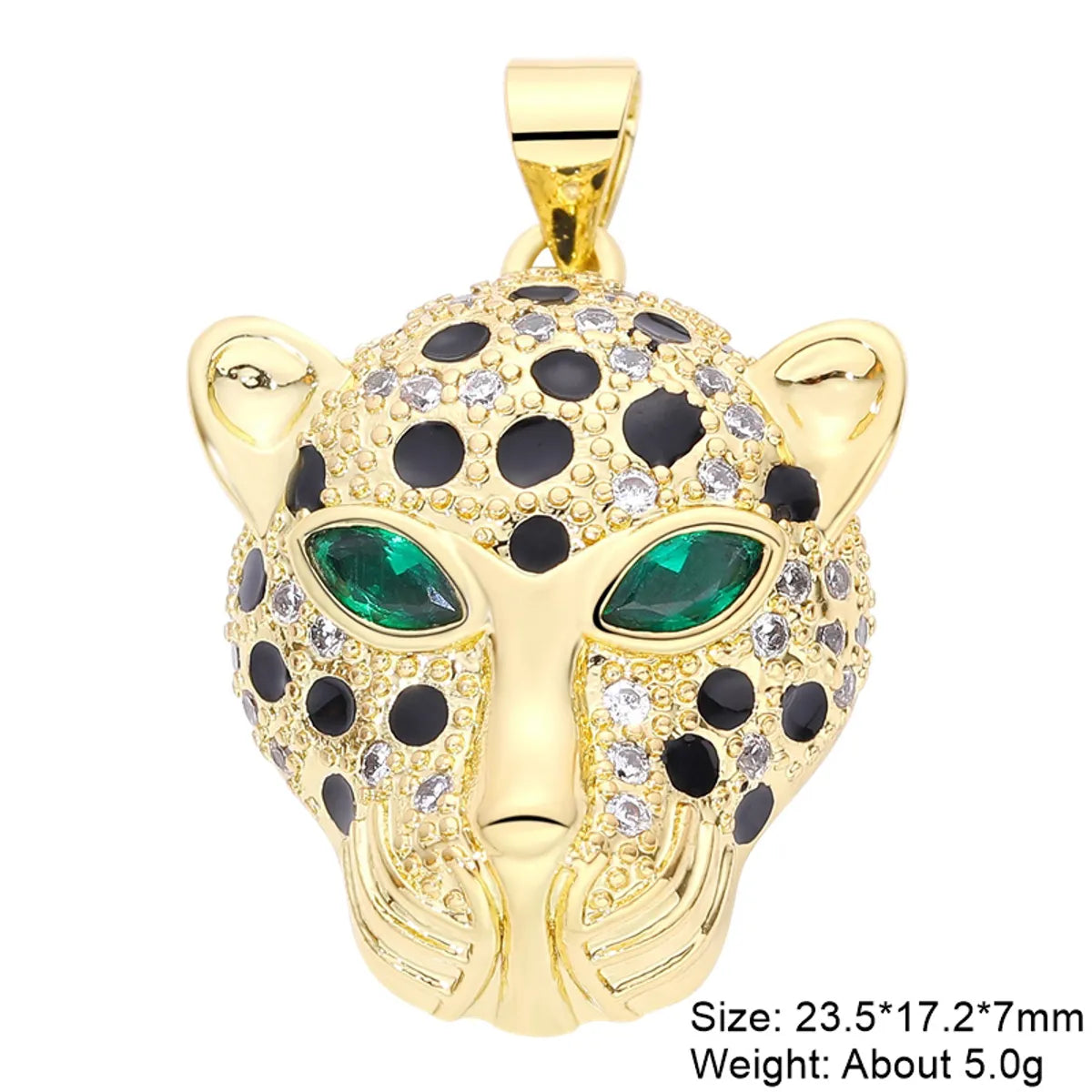 Classic Style Streetwear Animal Round Elephant Copper Plating Inlay Zircon 18k Gold Plated Charms