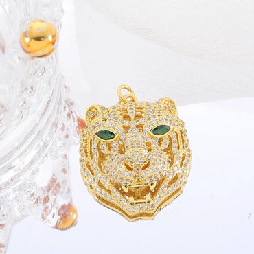 Classic Style Streetwear Animal Round Elephant Copper Plating Inlay Zircon 18k Gold Plated Charms