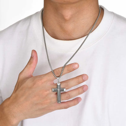 Classic Style Streetwear Cross 304 Stainless Steel Men'S Pendant Necklace