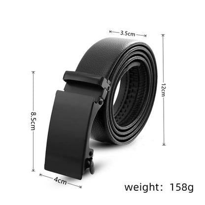 Classic Style Streetwear Solid Color Pu Leather Iron Men'S Leather Belts