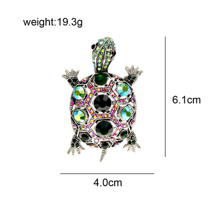 Classic Style Tortoise Metal Rhinestone Women'S Brooches