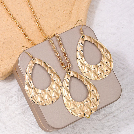 Classic Style Water Droplets Alloy Women's Jewelry Set