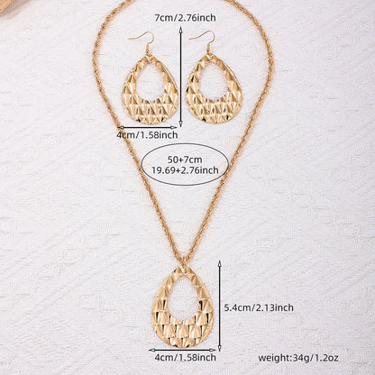 Classic Style Water Droplets Alloy Women's Jewelry Set