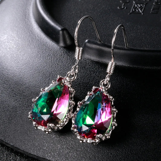 Classic Vintage Inlaid Crystal Women'S Earrings Wholesale