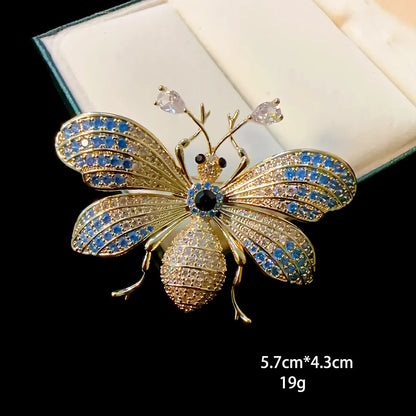 Classical Animal Leaf Flower Copper Plating Unisex Brooches