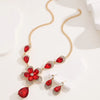 Classical Baroque Style Modern Style Flower Alloy Inlay Rhinestones Glass Women'S Jewelry Set