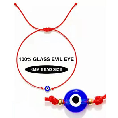 Classical Hip-Hop Punk Devil'S Eye Polyester Glass Beaded Plating Braid Gold Plated Couple Bracelets