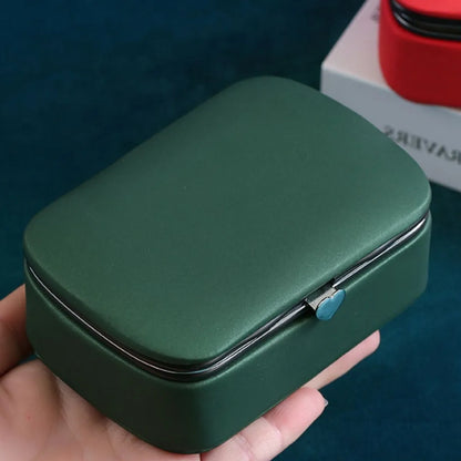 Classical Solid Color Pu Leather Jewelry Boxes