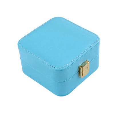 Classical Solid Color Pu Leather Jewelry Boxes