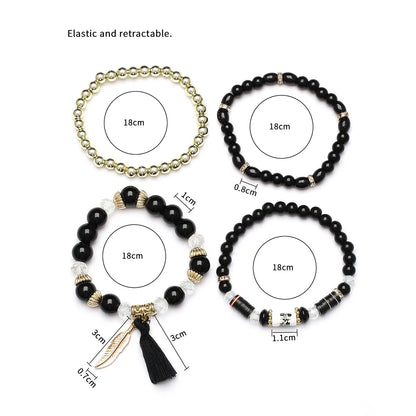 Classical Tassel Wings Glass Artificial Crystal Women's Bracelets