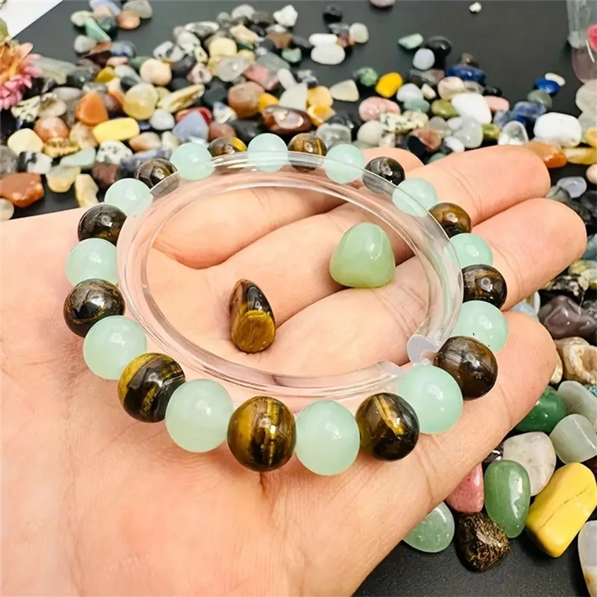 Classical Vacation Round Natural Stone Natural Stone Wholesale Bracelets