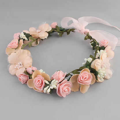 Cloth Simple Flowers Hair Accessories  (White) Nhhs0315-White