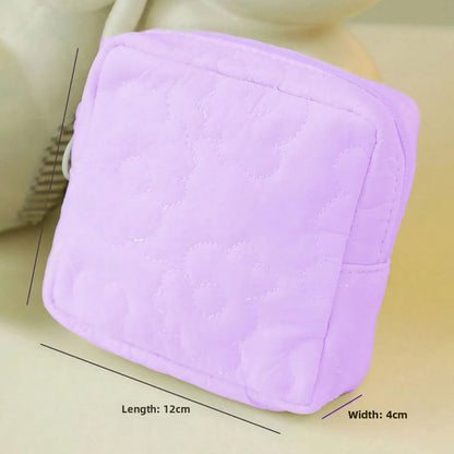 Cloud Simple Sanitary Napkin Storage Bag Cute Portable Storage Bag Simple  Raw Cotton Storage Bag Large Capacity