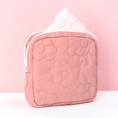 Cloud Simple Sanitary Napkin Storage Bag Cute Portable Storage Bag Simple  Raw Cotton Storage Bag Large Capacity