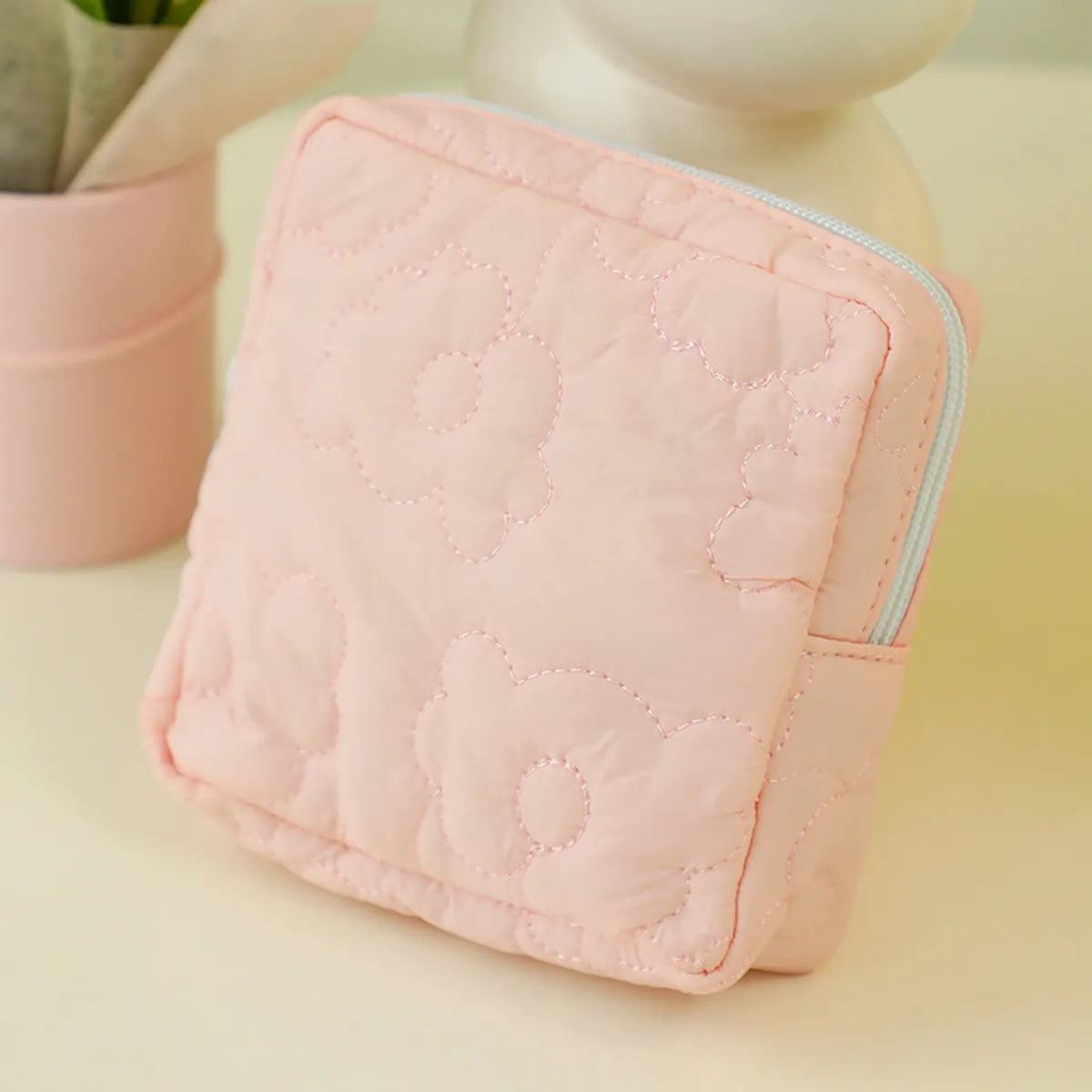 Cloud Simple Sanitary Napkin Storage Bag Cute Portable Storage Bag Simple  Raw Cotton Storage Bag Large Capacity