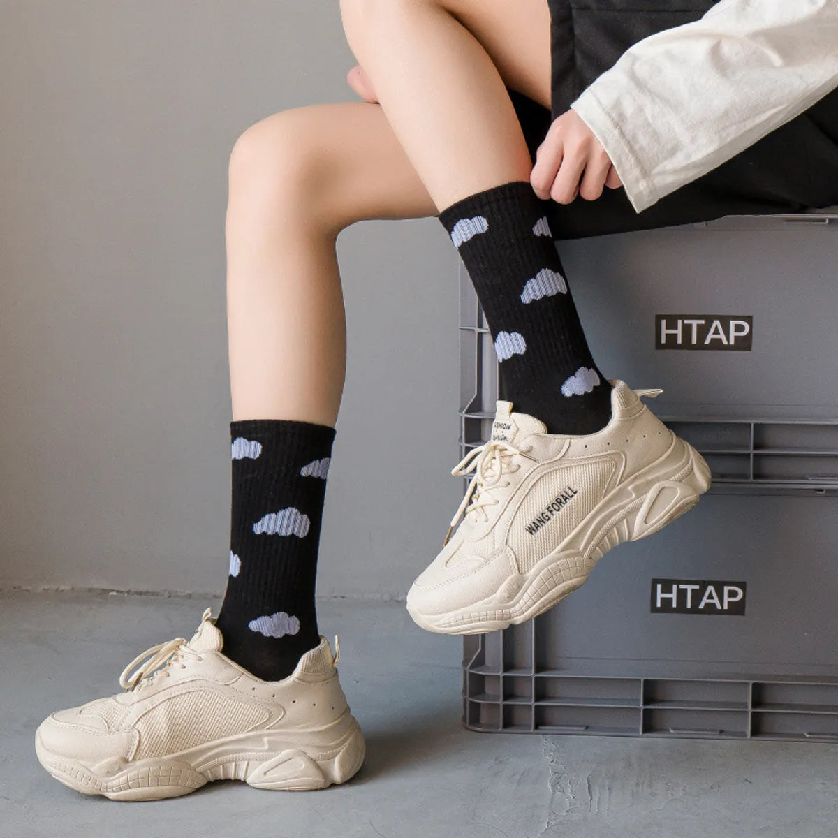 Clouds Socks Summer Thin Tube Socks Korea Autumn Cotton Stocks