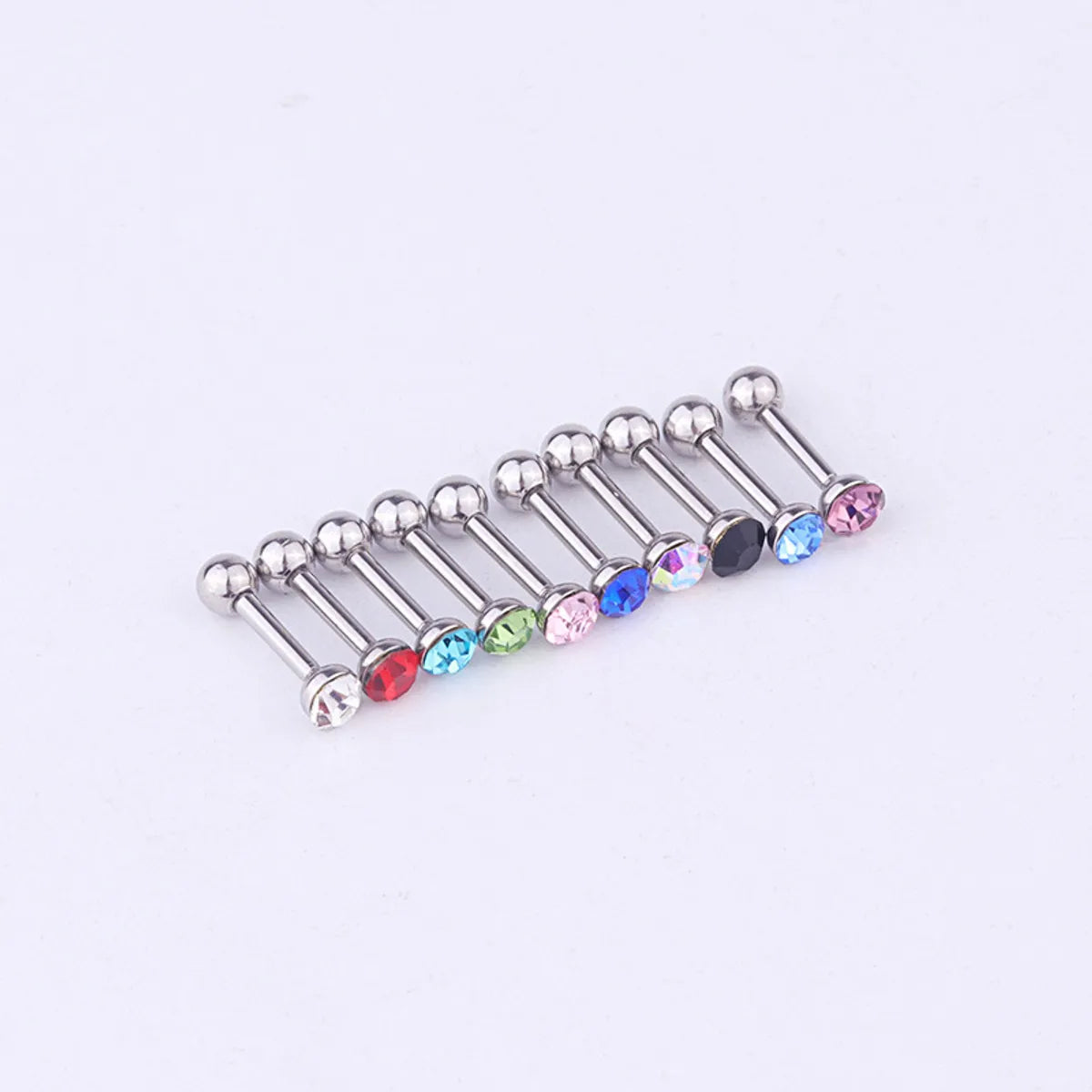 Ear Cartilage Rings & Studs Fashion Geometric 316 Stainless Steel  Diamond