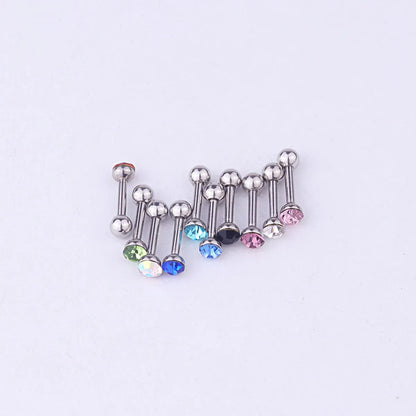 Ear Cartilage Rings & Studs Fashion Geometric 316 Stainless Steel  Diamond