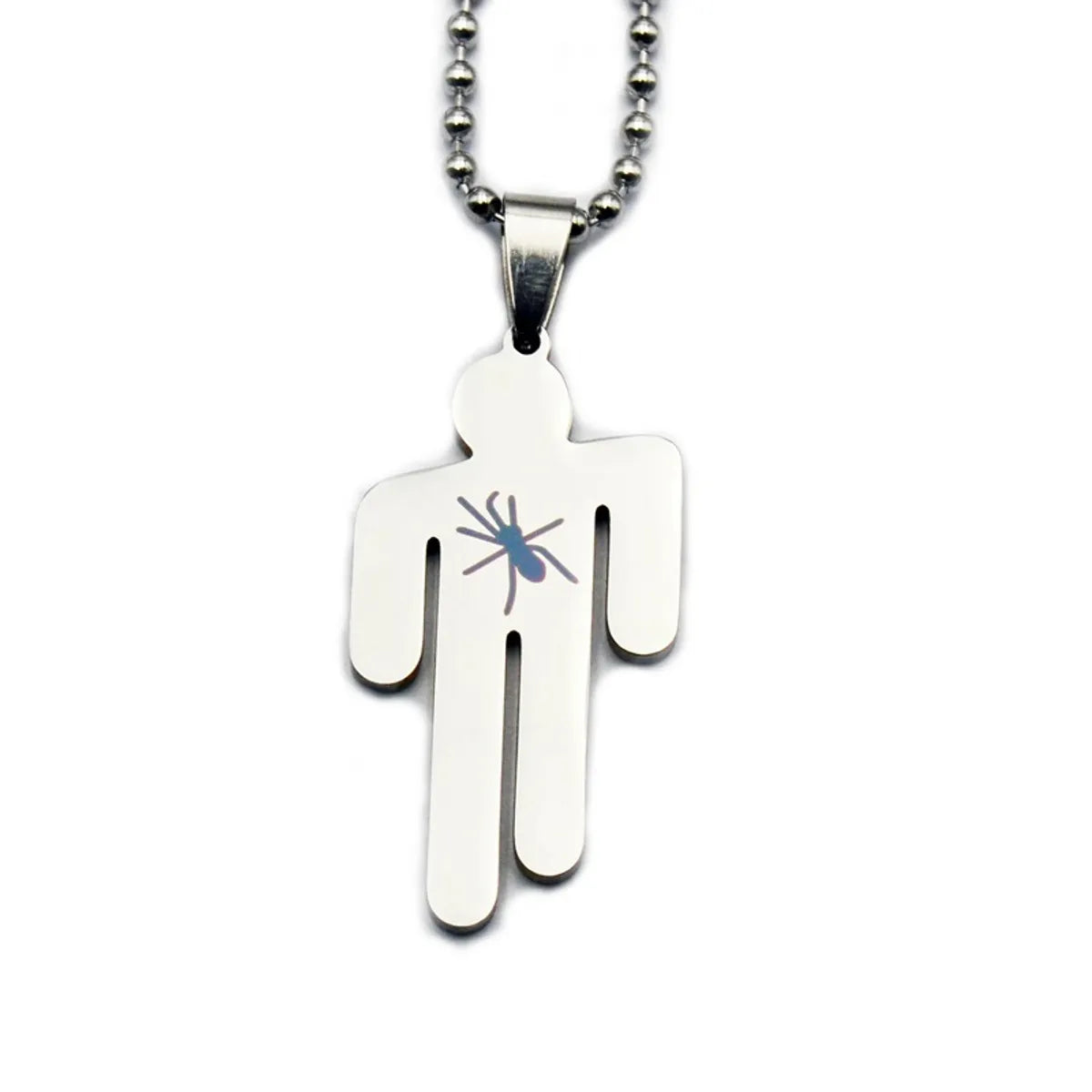 Commute Cartoon Character Stainless Steel Polishing Pendant Necklace