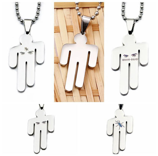 Commute Cartoon Character Stainless Steel Polishing Pendant Necklace