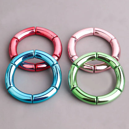 Commute Color Block Arylic Wholesale Bangle