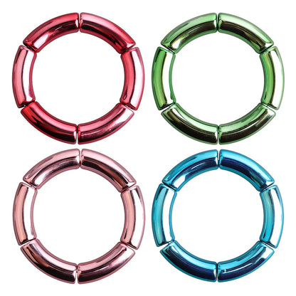 Commute Color Block Arylic Wholesale Bangle