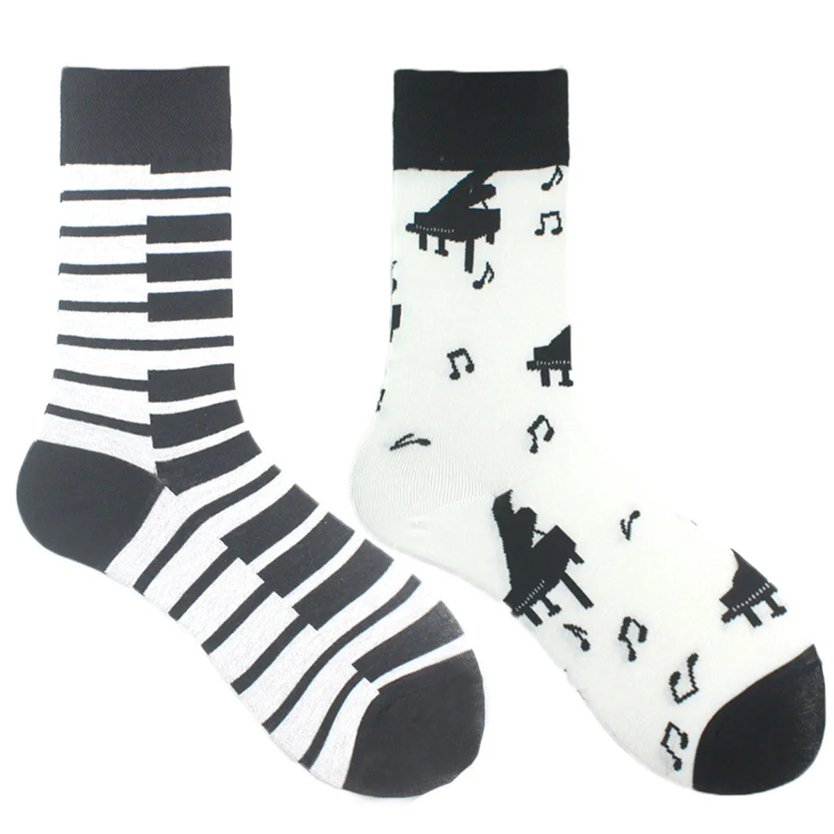 Commute Geometric Animal Abstract Cotton Crew Socks A Pair