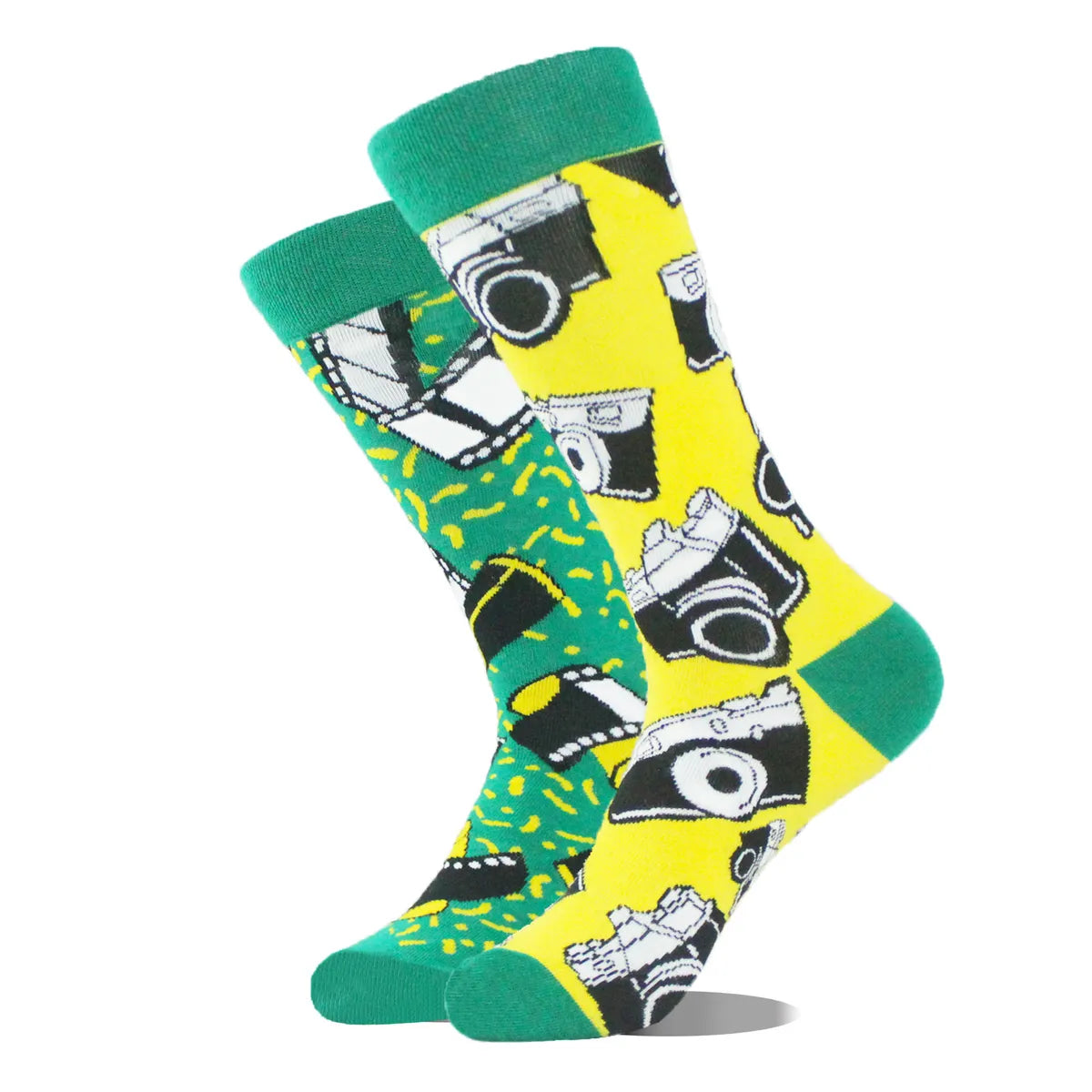 Commute Geometric Animal Abstract Cotton Crew Socks A Pair