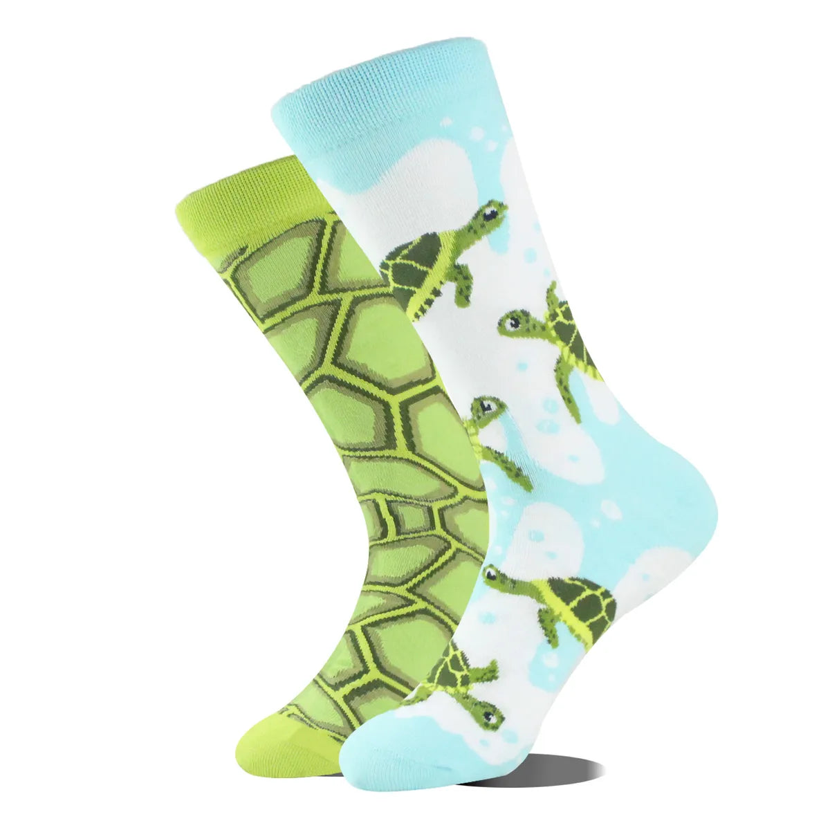 Commute Geometric Animal Abstract Cotton Crew Socks A Pair