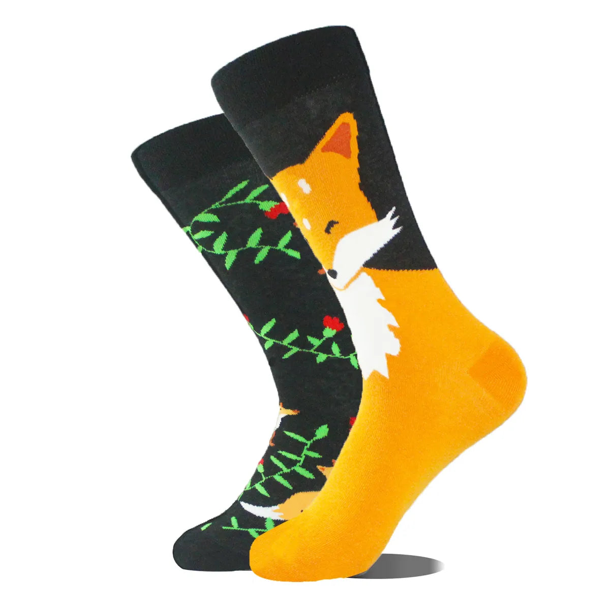 Commute Geometric Animal Abstract Cotton Crew Socks A Pair