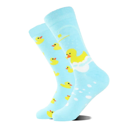 Commute Geometric Animal Abstract Cotton Crew Socks A Pair