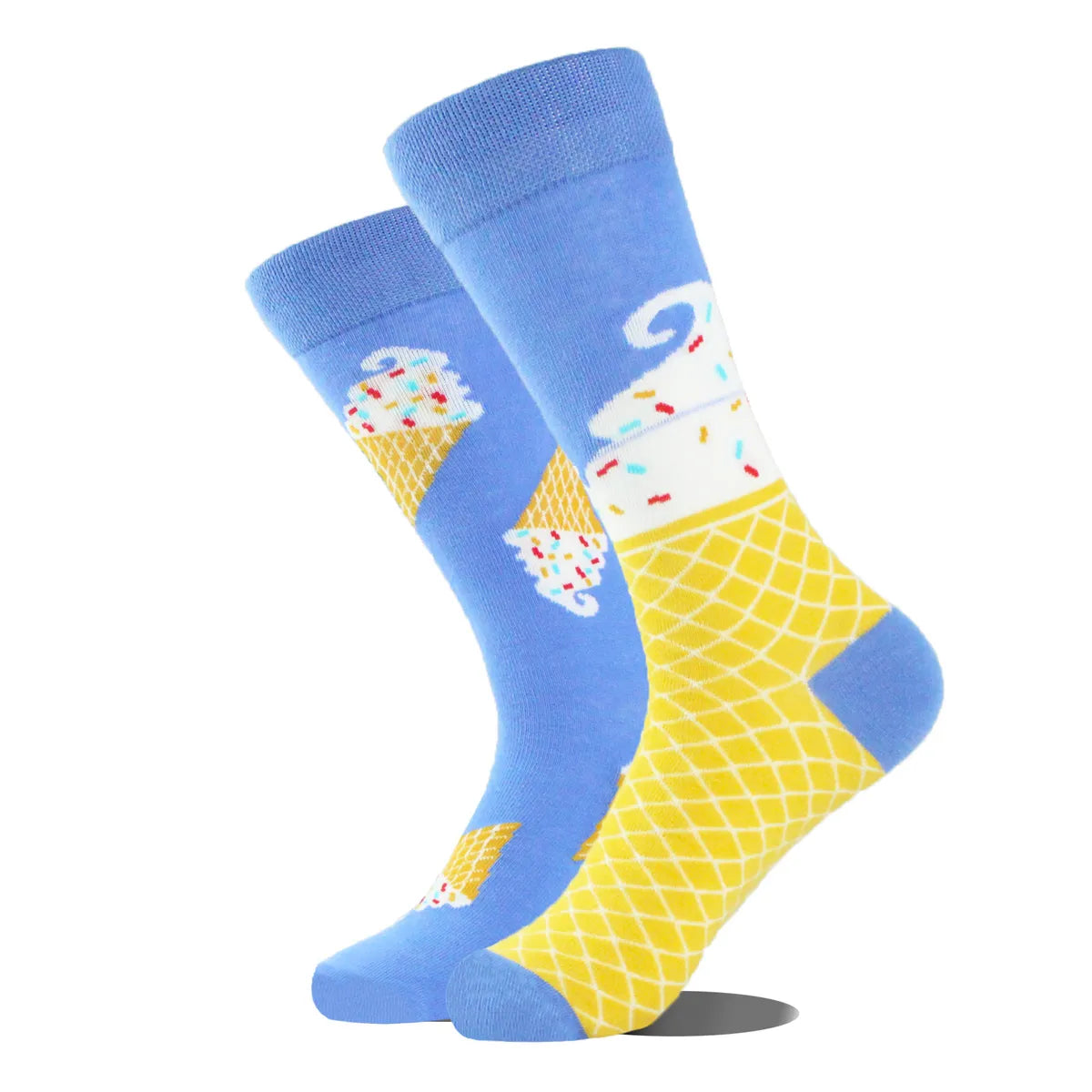 Commute Geometric Animal Abstract Cotton Crew Socks A Pair