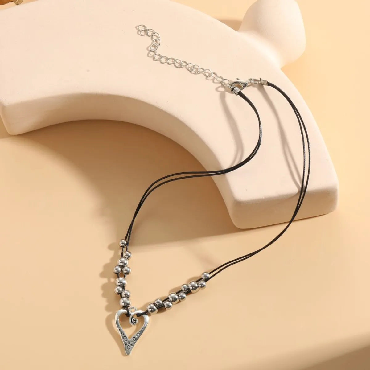 Commute Geometric Ccb Alloy Wax Rope Irregular Unisex Necklace