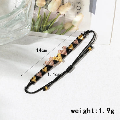 Commute Heart Shape Seed Bead Patchwork Women'S Bracelets