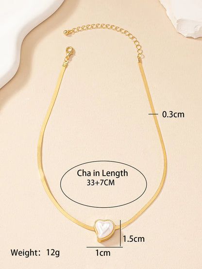 Commute Korean Style Heart Shape Rhinestones Alloy Wholesale Pendant Necklace