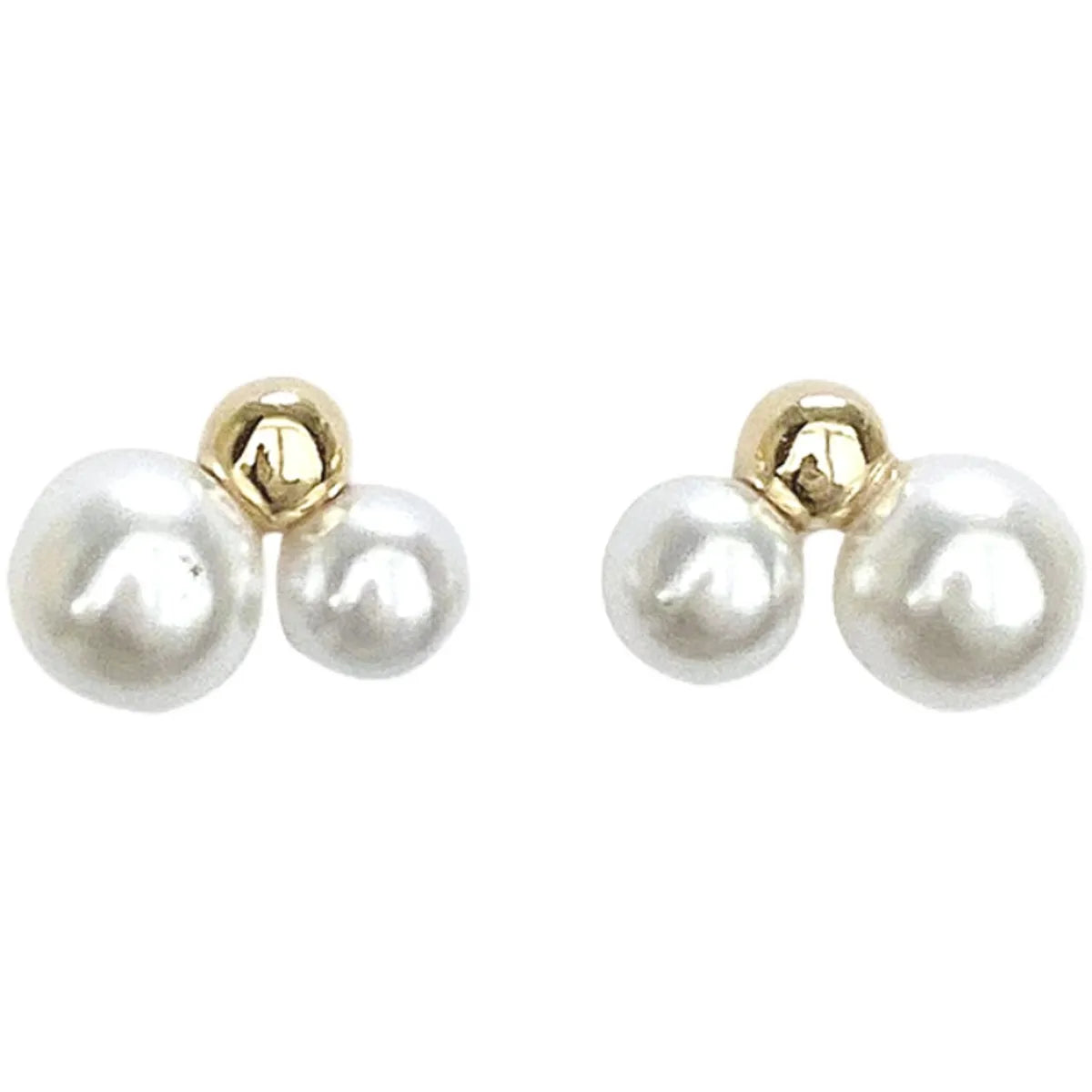 Commute Pearl Alloy Patchwork Women's Ear Studs