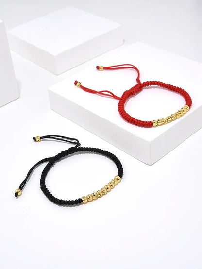 Commute Round Rope Copper Braid Women's Bracelets