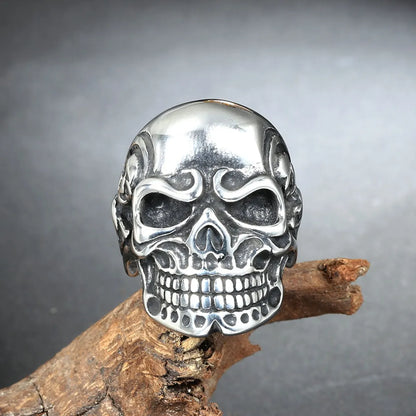 Commute Skull Titanium Steel Stoving Varnish None None Men'S Rings