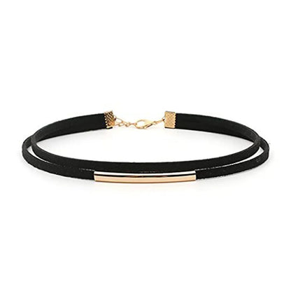 Commute Solid Color Alloy Nylon Wholesale Choker