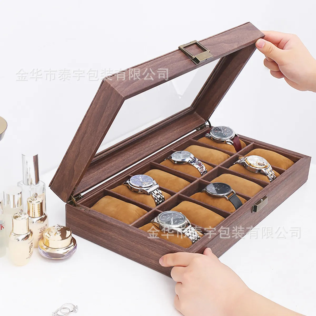 Commute Solid Color Wood Jewelry Boxes