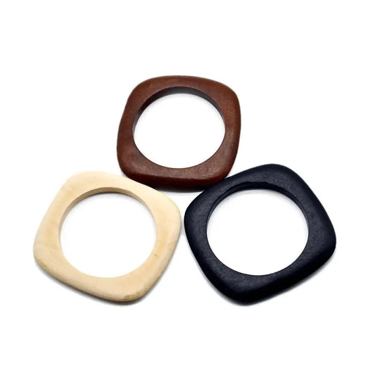 Commute Solid Color Wood Wholesale Bangle