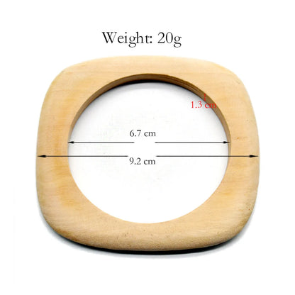 Commute Solid Color Wood Wholesale Bangle