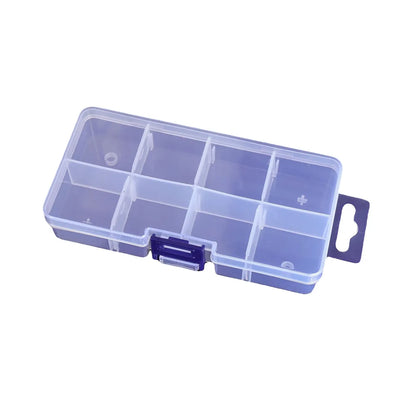 Compartment Plastic Desktop Storage Transparent Jewelry Packing Box