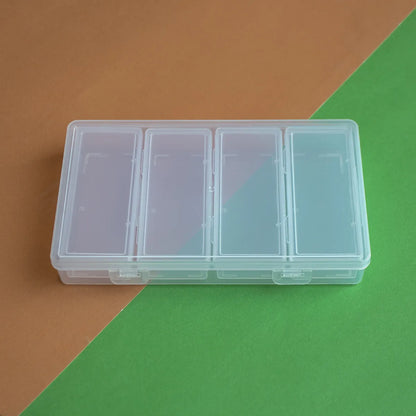 Compartment Plastic Desktop Storage Transparent Jewelry Packing Box