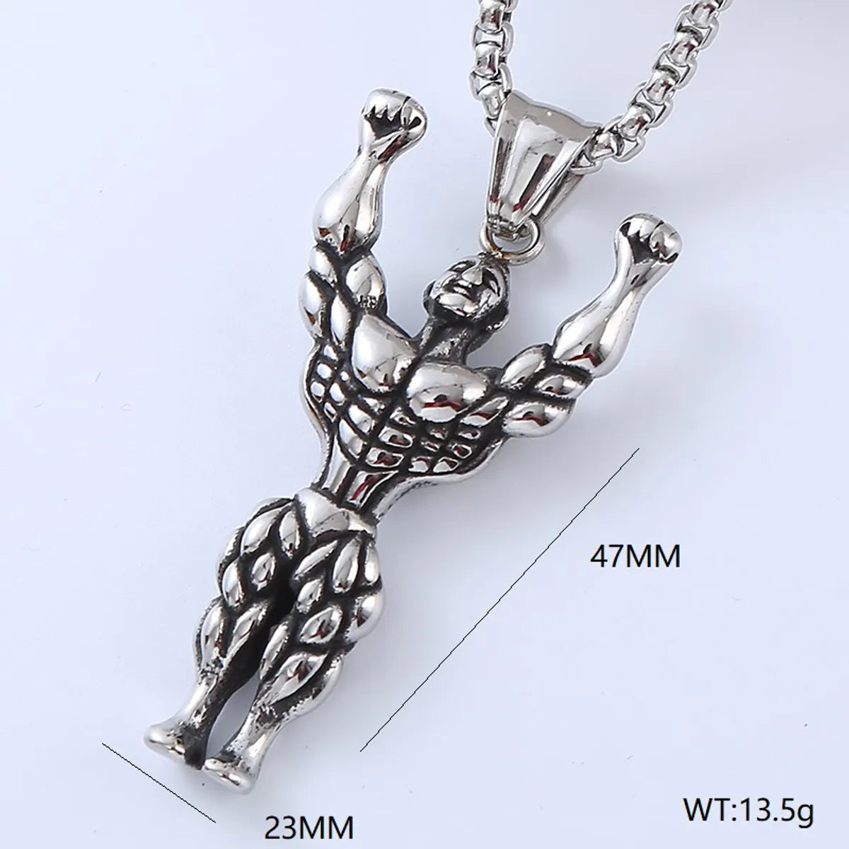 Cool Style Human Anchor Dragonfly 304 Stainless Steel No Inlaid Men'S Pendant Necklace Long Necklace