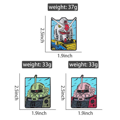 Cool Style IG Style Mecha Zinc Alloy Stoving Varnish Plating Unisex Brooches