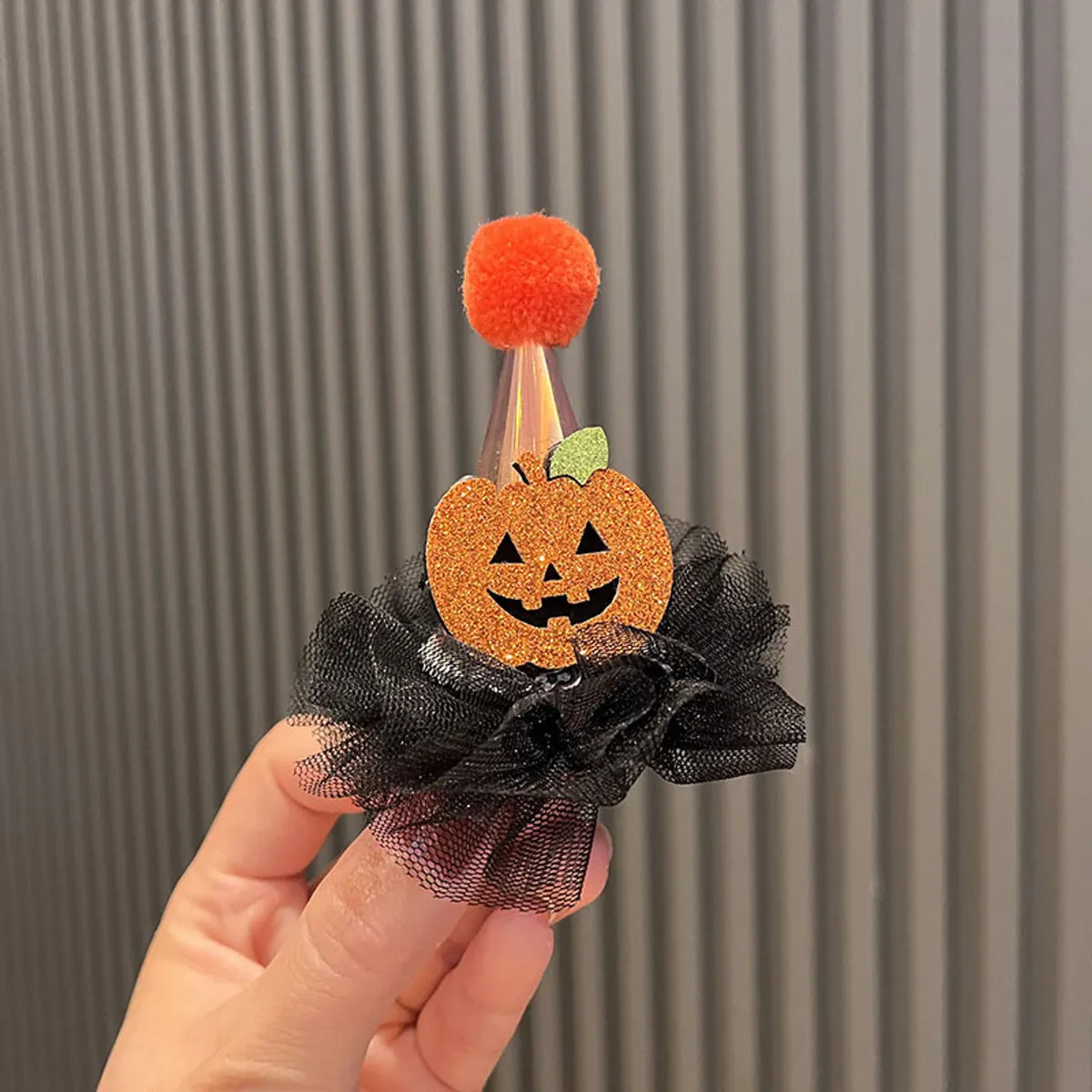 Cool Style Pumpkin Bat Ghost Cloth Lace Laser Hair Clip Hair Band 1 Piece