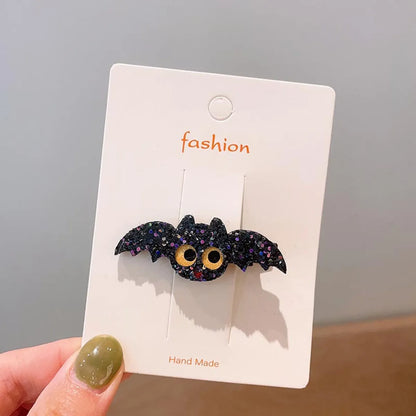 Girl'S Cool Style Pumpkin Cat Ghost Cloth Felt Hair Clip